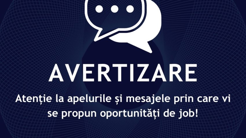 DNSC avertizează în legătură cu mesajele care oferă „job-uri online”