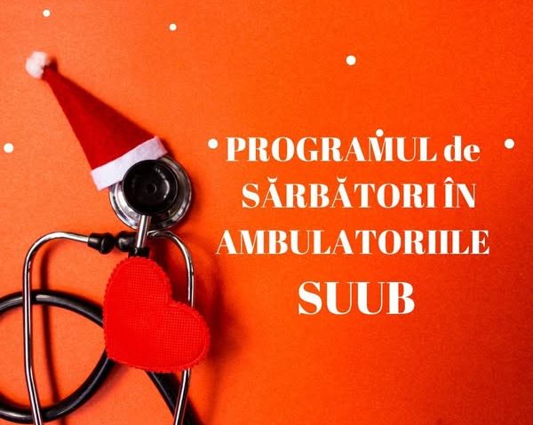 Programul în Ambulatoriul Spitalului Universitar de Urgență in perioada Sărbătorilor de Iarnă