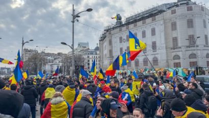 UDPATE/Protest de amploare în centrul Capitalei