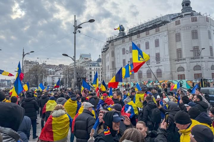 UDPATE/Protest de amploare în centrul Capitalei