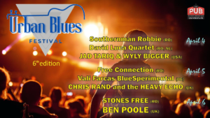 Urban Blues Fest #6 are loc între 4 – 6 aprilie la The Pub din București